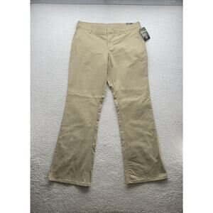 Dickies Pants Womens 16L Long‎ (38x34) Tan Slim Fit Boot Cut Flex Twill Workwear